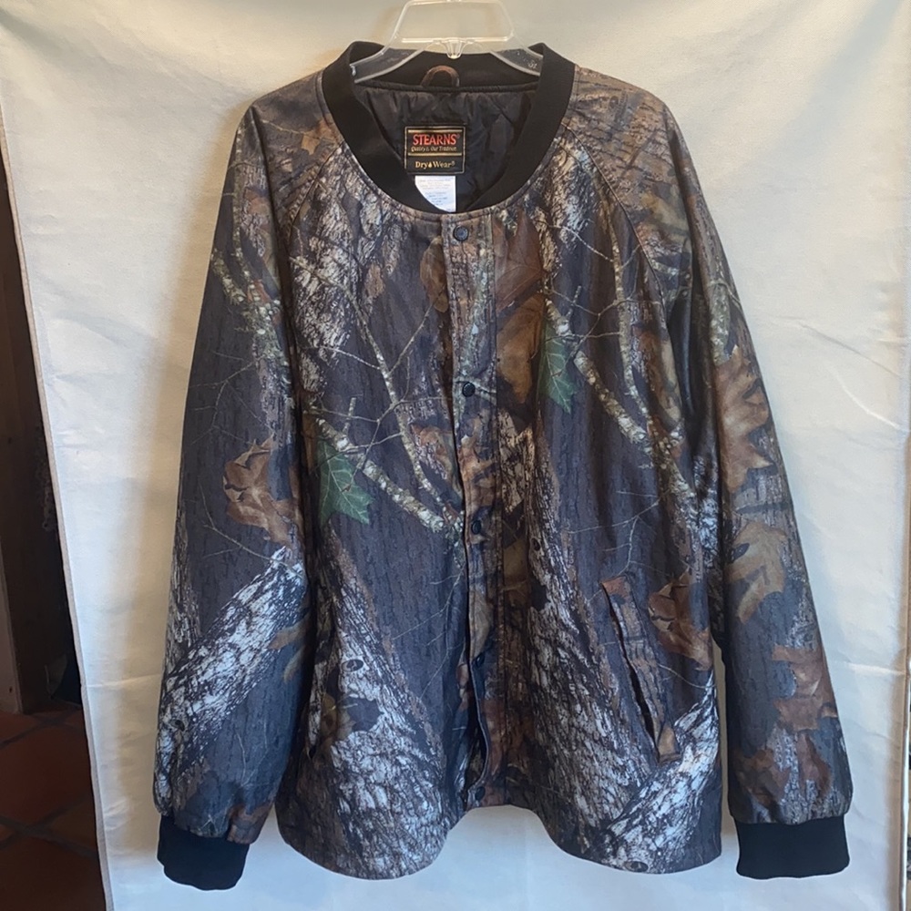Stearns XXL Camouflage Jacket Dry Wear Snap Front